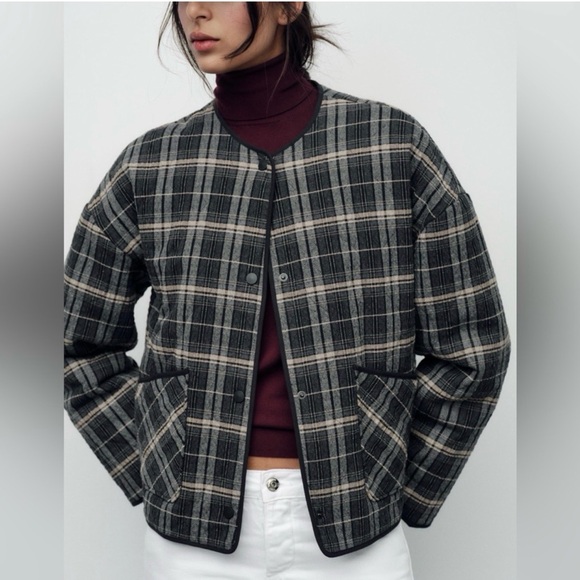 Zara Jackets & Blazers - Plaid jacket zara
